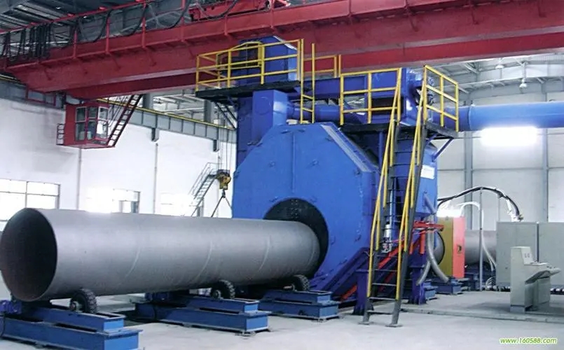 璧山自动环保钢管内壁喷砂机