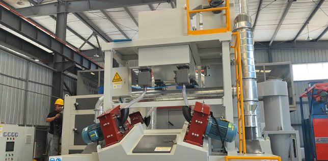 璧山板材除锈强化，通过式抛丸机应用案例