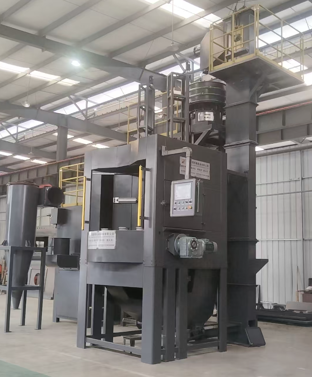 璧山转盘式喷砂机 提升圆形工件处理效率