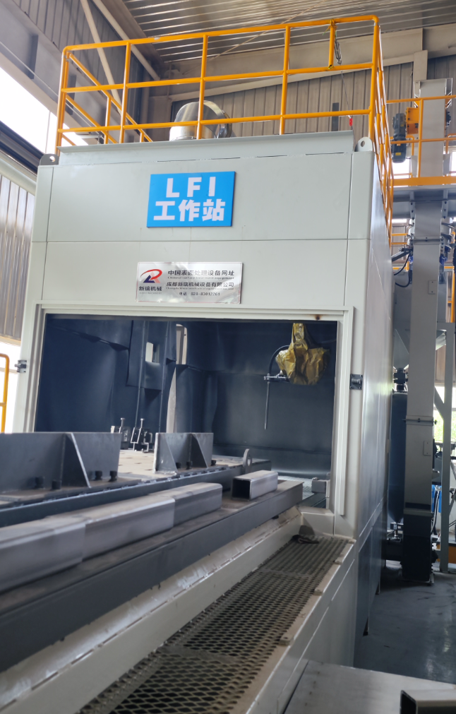 璧山无尘环保自动喷砂机，车间更安全更规范