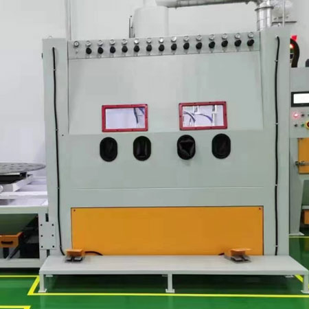 璧山高效生产，从箱体手动喷砂机开始，提升零部件质量